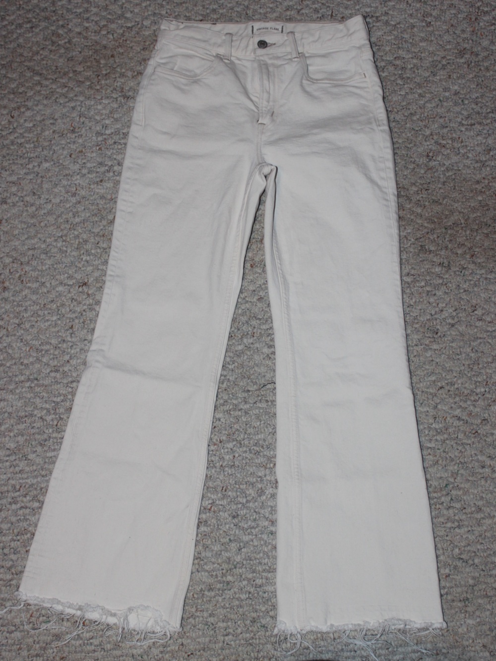 American Eagle AE77 Vintage flare jeans cream color
